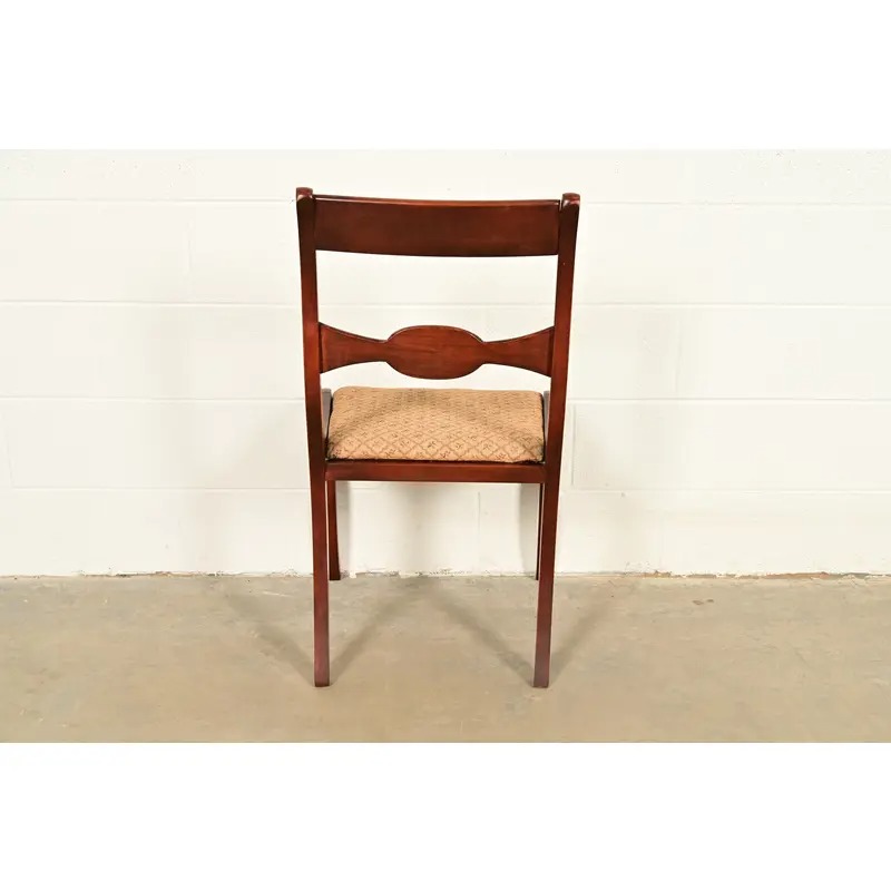 Kindel Furniture Style Regency Carved Mahogany Side Chair or Dining Chair, Circa 1940s - Image 11