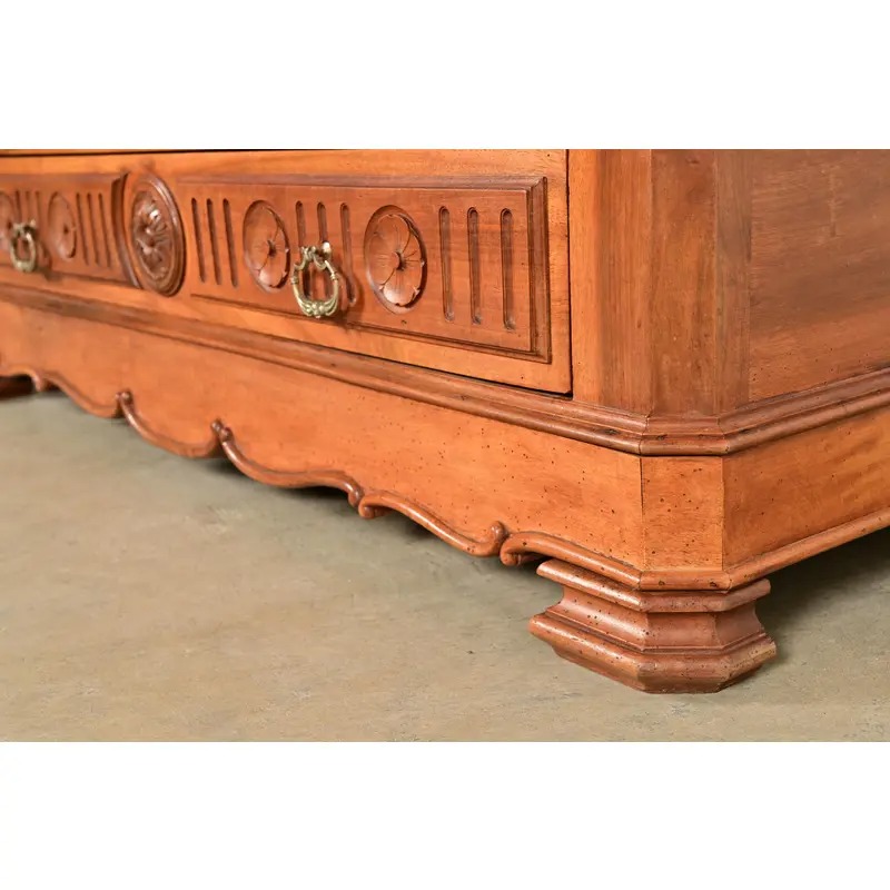 R. J. Horner Style Antique Victorian Carved Walnut Bookcase Cabinet, Circa 1880s - Image 11