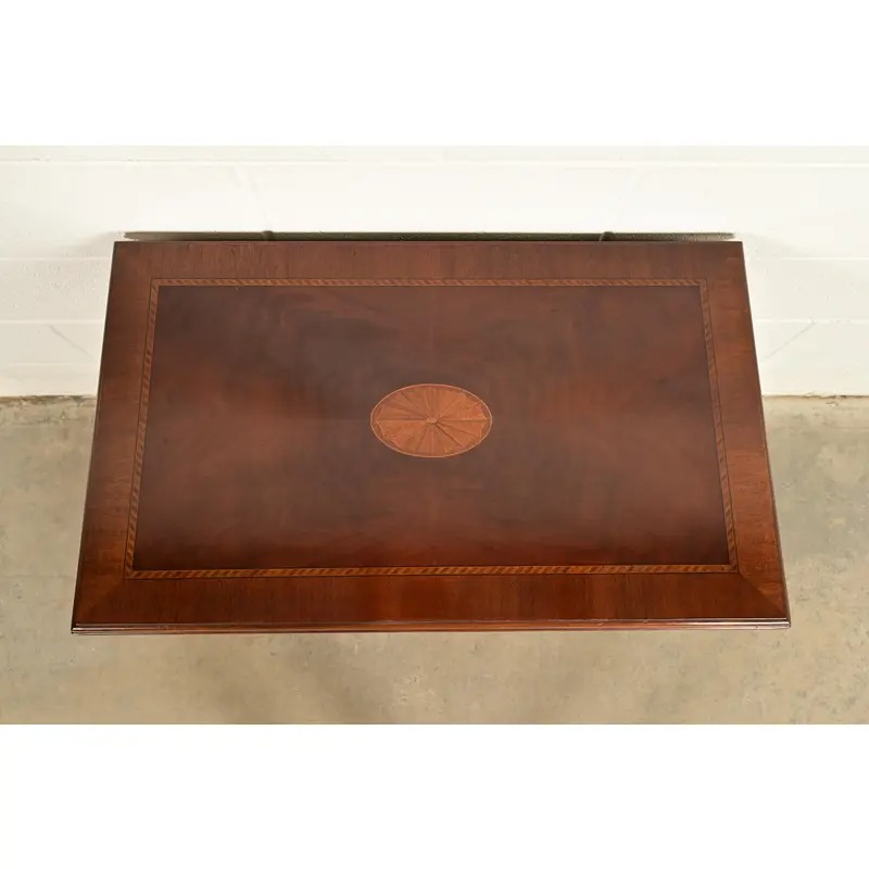 Councill Furniture Queen Anne Inlaid Mahogany Lowboy Dresser or Console Table - Image 12