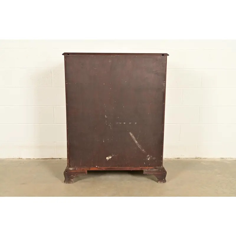 Stickley American Colonial Solid Cherry Wood Highboy Dresser | Circa 1950s - Image 12