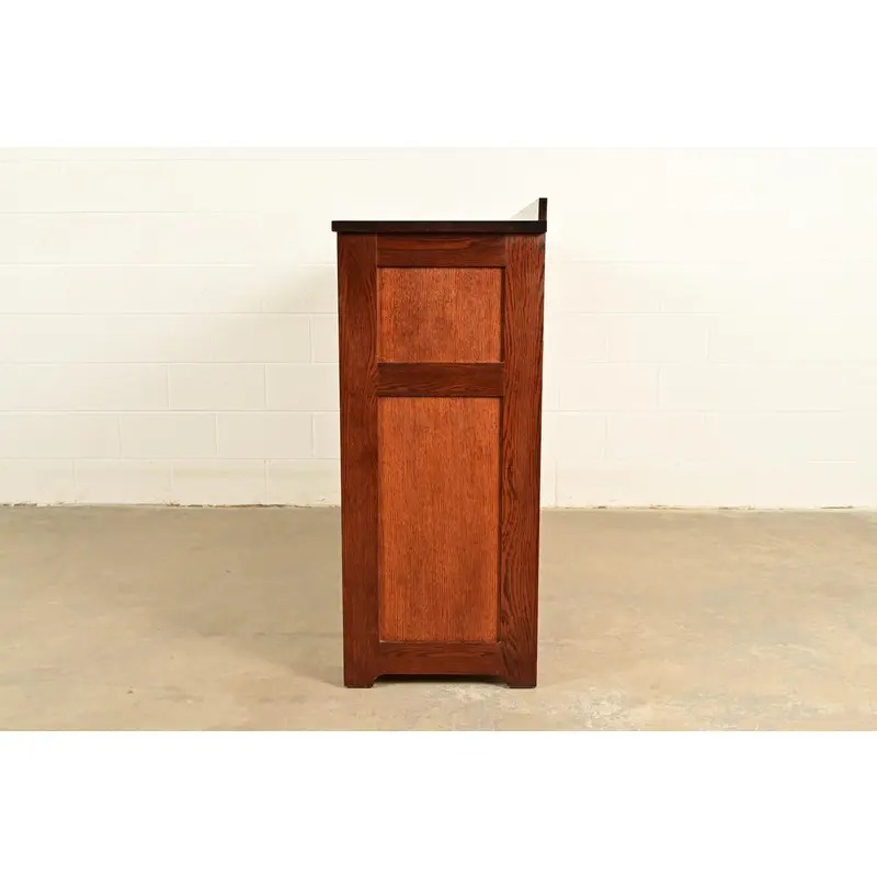 Stickley Style Mission Oak Arts & Crafts Twelve-Drawer Dresser or Chest of Drawers - Image 13