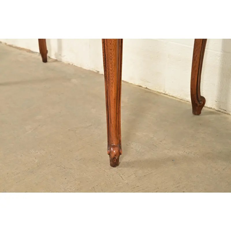 Thomasville French Provincial Carved Walnut Secretary Desk With Bookcase Hutch - Image 13