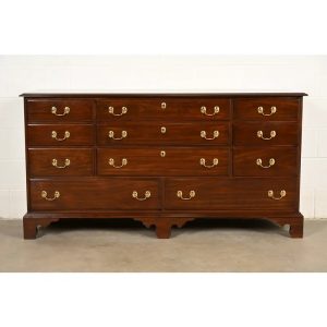 Harden Furniture Georgian Solid Cherry Wood Eleven-Drawer Dresser