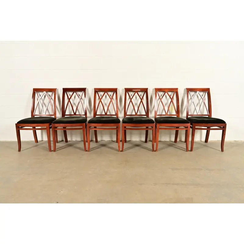 Bernhardt Regency Carved Mahogany Dining Chairs | Set of Six - Image 2