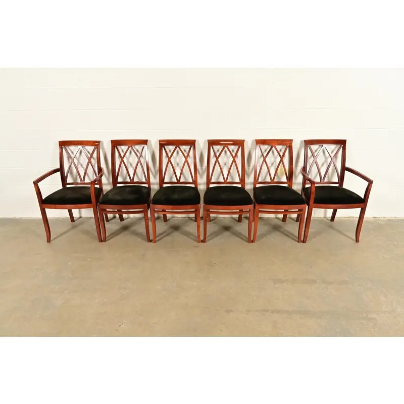 Bernhardt Regency Carved Mahogany Dining Chairs | Set of Six - Image 2