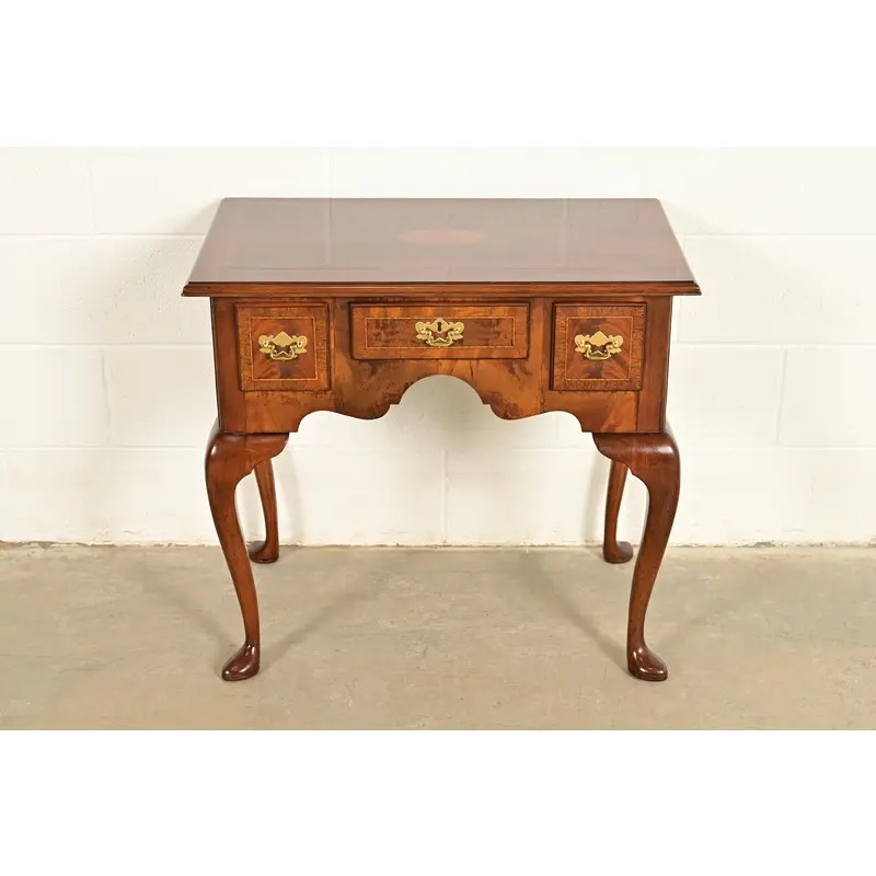 Councill Furniture Queen Anne Inlaid Mahogany Lowboy Dresser or Console Table - Image 2