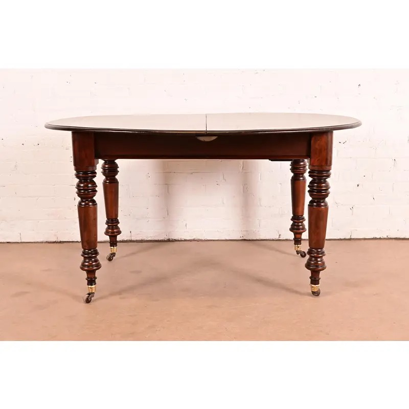 R. J. Horner Style Antique Victorian Carved Mahogany Extension Dining Table, Newly Refinished - Image 2