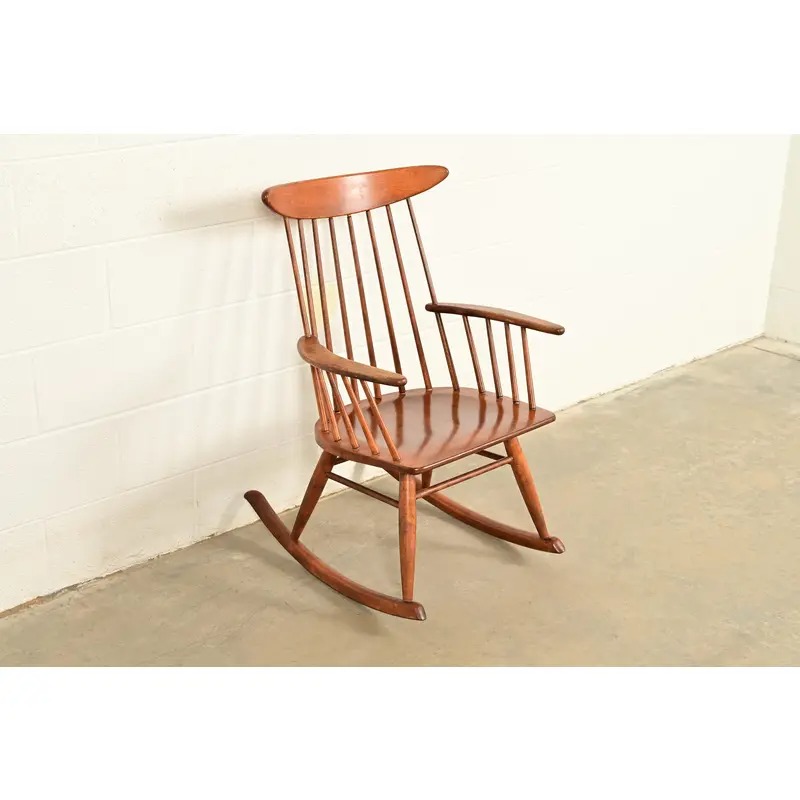 Russel Wright for Conant Ball Solid Birch Rocking Chair | 1950s - Image 2