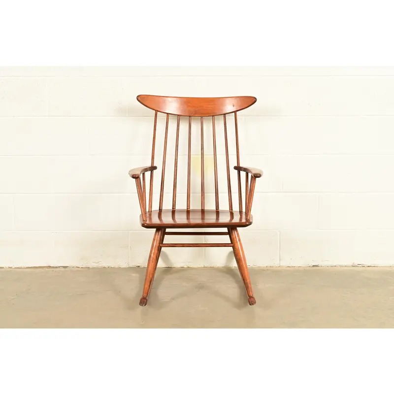 Russel Wright for Conant Ball Solid Birch Rocking Chair | 1950s - Image 3