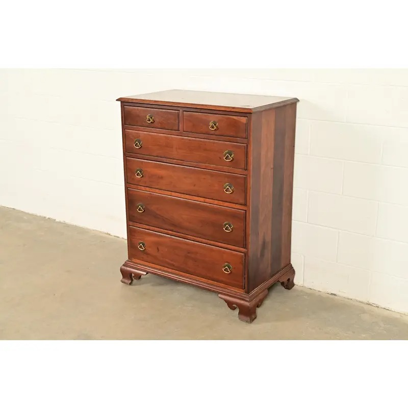 Stickley American Colonial Solid Cherry Wood Highboy Dresser | Circa 1950s - Image 3