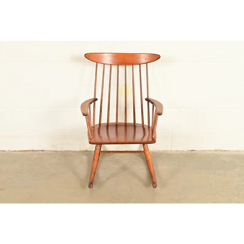 Russel Wright for Conant Ball Solid Birch Rocking Chair | 1950s - Image 4