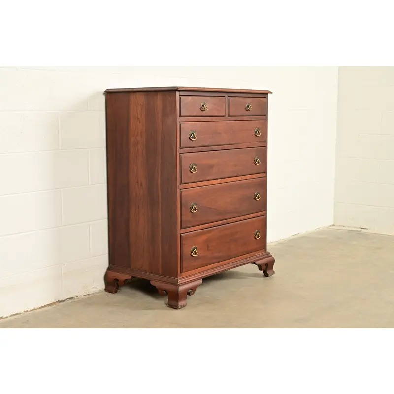 Stickley American Colonial Solid Cherry Wood Highboy Dresser | Circa 1950s - Image 4