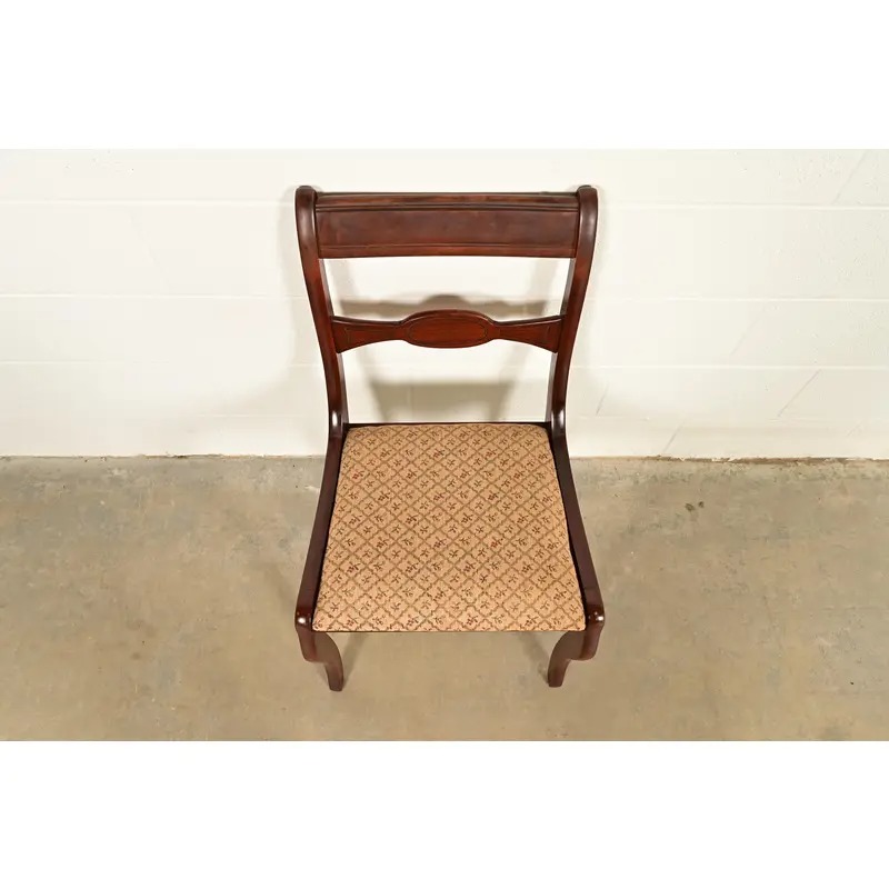 Kindel Furniture Style Regency Carved Mahogany Side Chair or Dining Chair, Circa 1940s - Image 5
