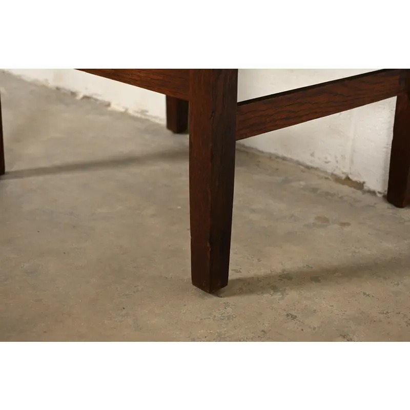 Gustav Stickley Antique Mission Oak Arts & Crafts Stool or Ottoman, Circa 1910 - Image 6