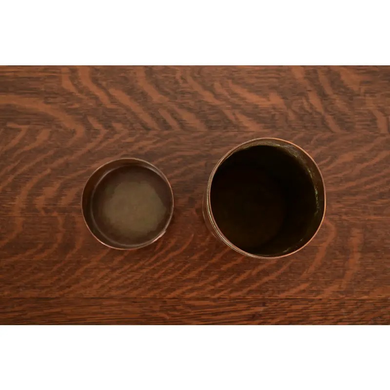 Heintz Arts & Crafts Sterling Silver on Bronze Humidor - Image 6