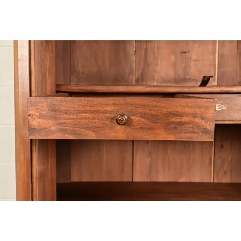R. J. Horner Style Antique Victorian Carved Walnut Bookcase Cabinet, Circa 1880s - Image 6