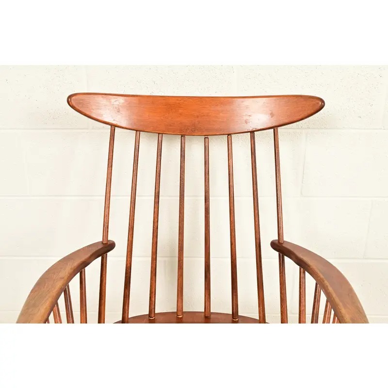 Russel Wright for Conant Ball Solid Birch Rocking Chair | 1950s - Image 6