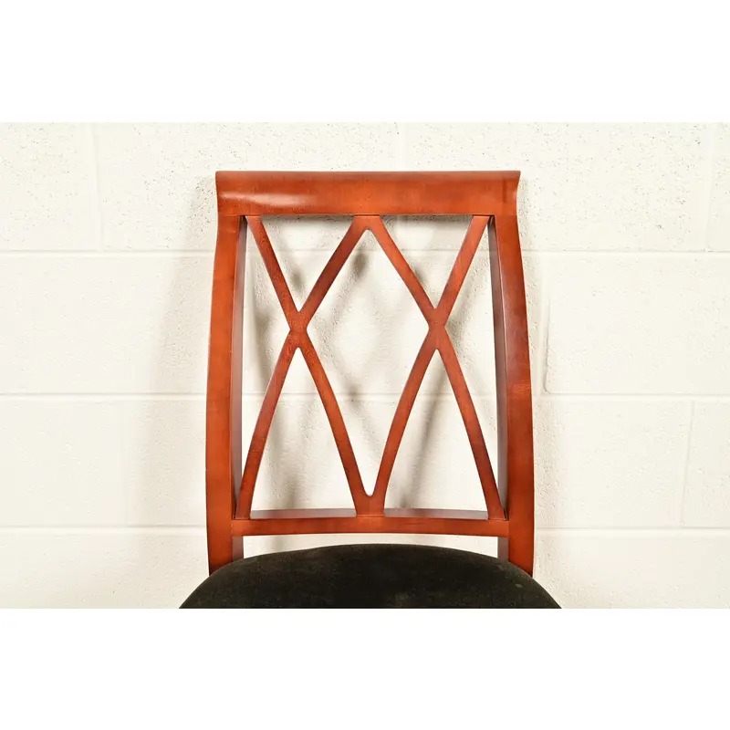 Bernhardt Regency Carved Mahogany Dining Chairs | Set of Four - Image 7