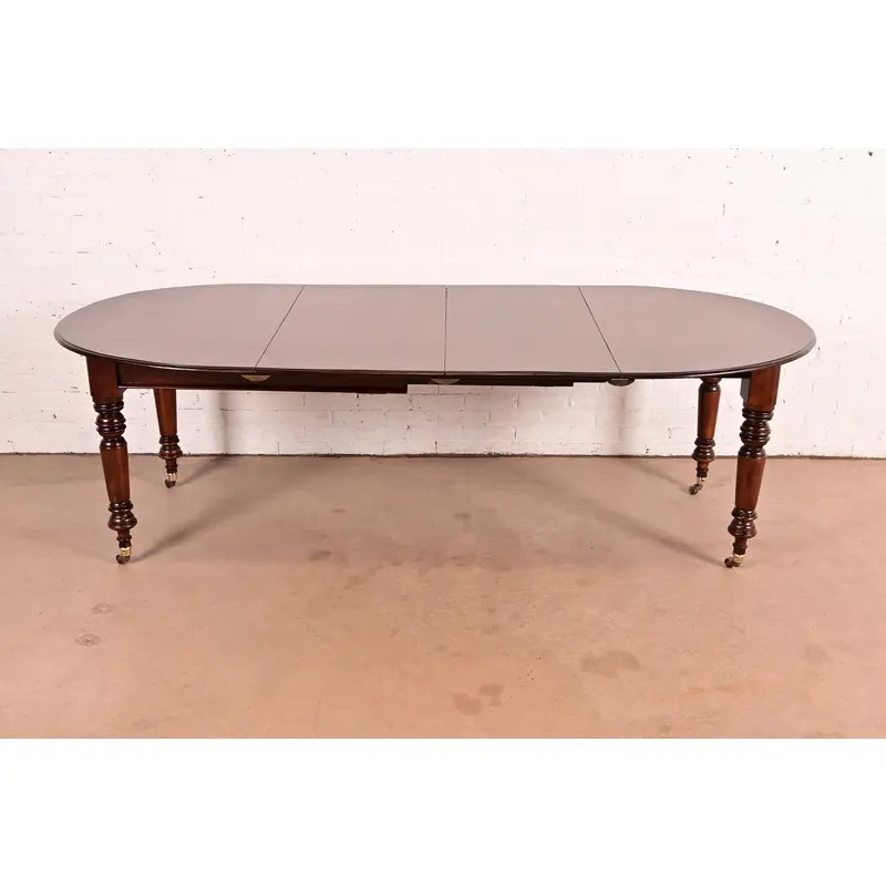 R. J. Horner Style Antique Victorian Carved Mahogany Extension Dining Table, Newly Refinished - Image 7