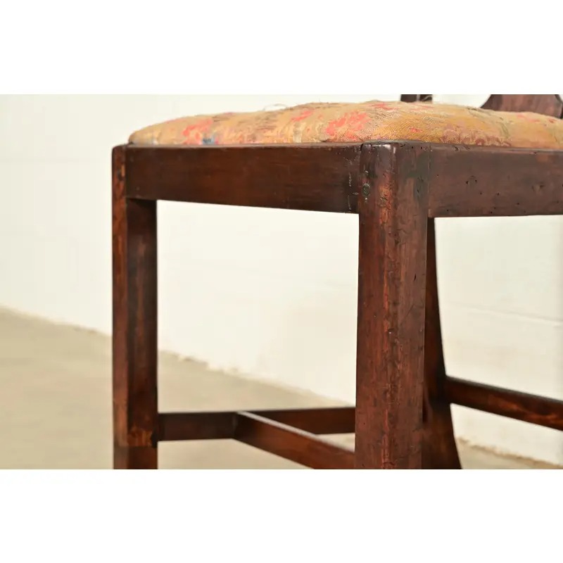 18th Century Antique Thomas Chippendale Period Carved Mahogany Side Chair or Dining Chair - Image 8
