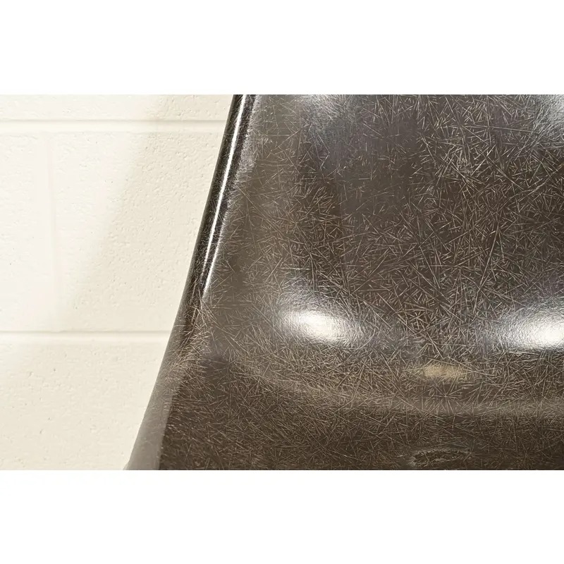 Charles & Ray Eames for Herman Miller DSS Seal Brown Stacking Shell Chairs | Set of Eight - Image 8