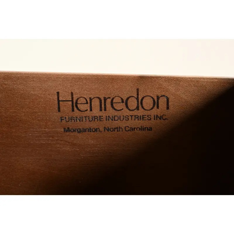 Henredon Georgian Carved Mahogany Breakfront Bookcase Cabinet - Image 8