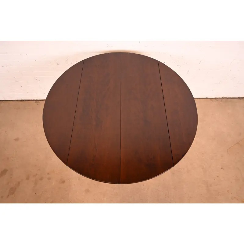 Kindel Furniture French Regency Louis XVI Cherry Wood Extension Dining Table, Newly Refinished - Image 8