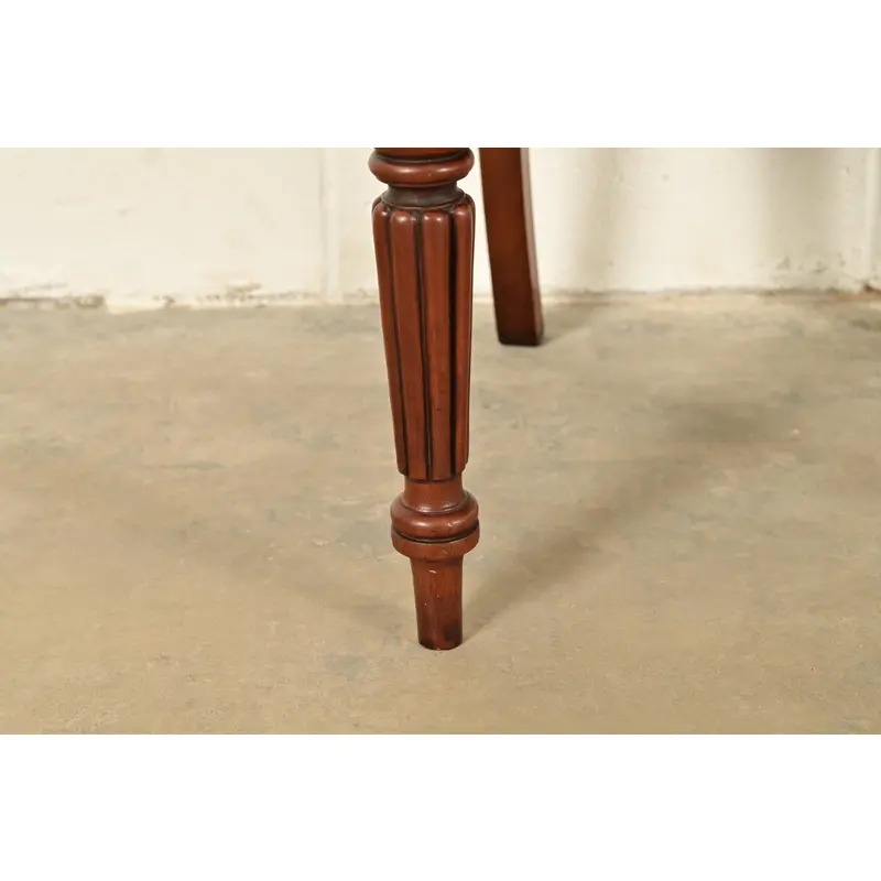 Baker Furniture Style English Regency Carved Mahogany Side Chairs or Dining Chairs, Pair - Image 9
