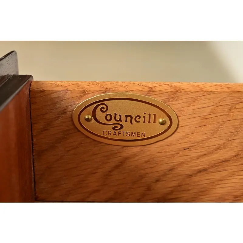 Councill Furniture Queen Anne Inlaid Mahogany Lowboy Dresser or Console Table - Image 9