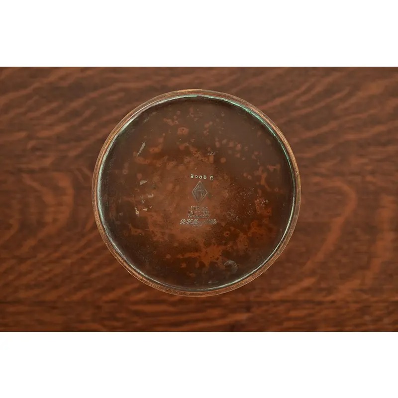 Heintz Arts & Crafts Sterling Silver on Bronze Humidor - Image 9