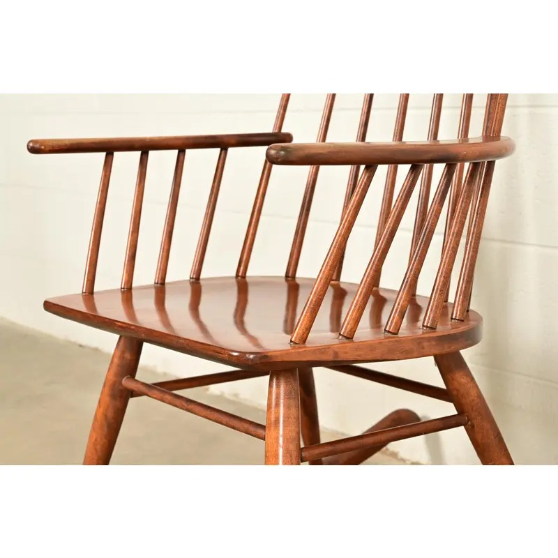 Russel Wright for Conant Ball Solid Birch Rocking Chair | 1950s - Image 9