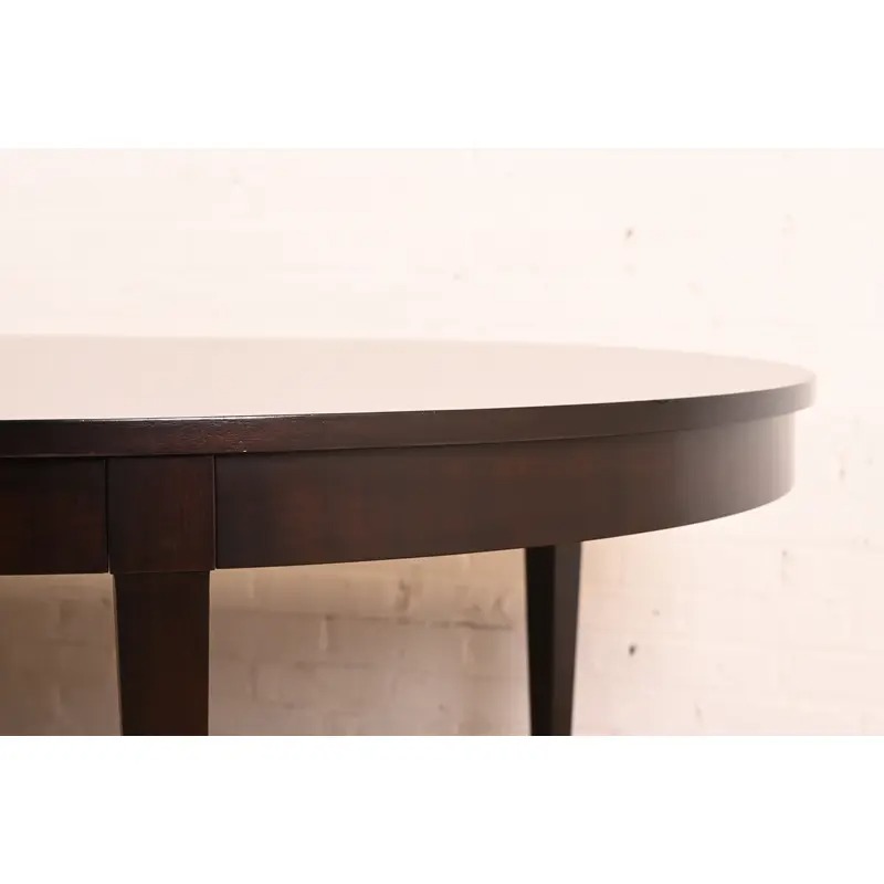 Thomas Pheasant for Baker Furniture French Regency Mahogany Extension Dining Table | Newly Refinished - Image 11
