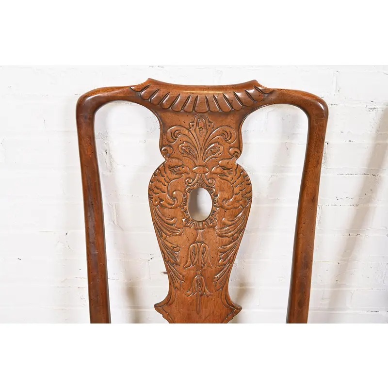 Henredon Chippendale Carved Mahogany Dining Chairs, Set of Ten - Image 6