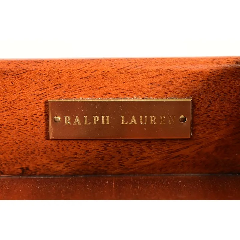 Ralph Lauren French Empire Carved Mahogany Marble Top Sideboard or Bar Cabinet - Image 7