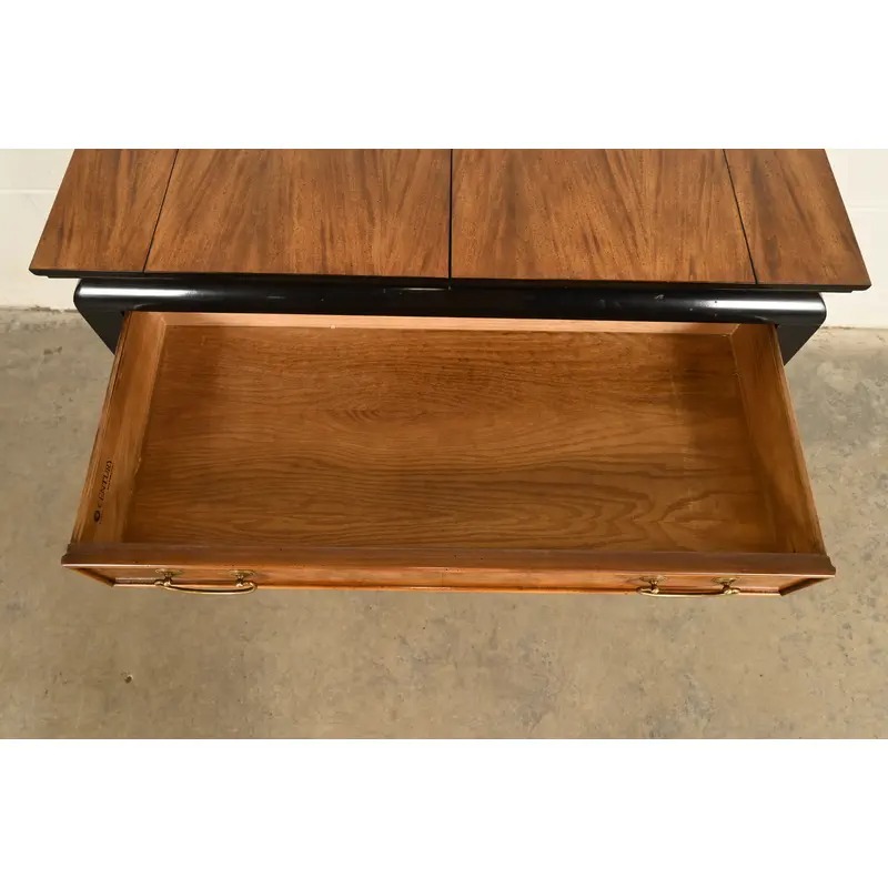 Raymond Sobota for Century Furniture Hollywood Regency Chinoiserie Flip-Top Buffet Server or Bar Cart | Circa 1970s - Image 7