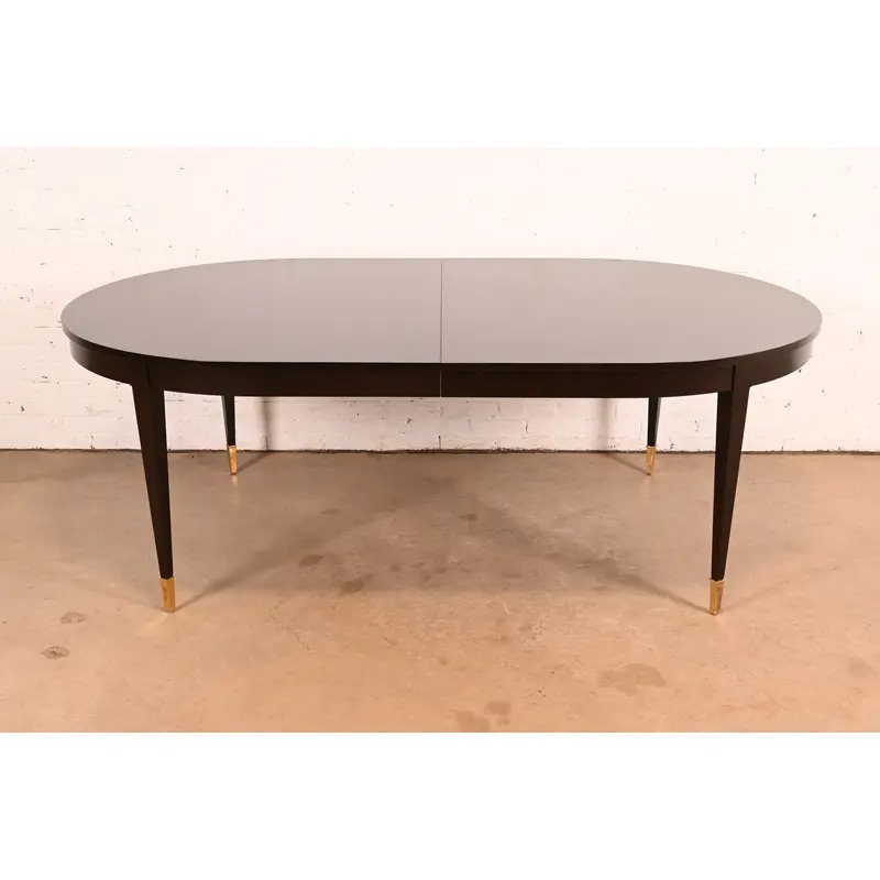 Thomas Pheasant for Baker Furniture French Regency Mahogany Extension Dining Table | Newly Refinished - Image 7
