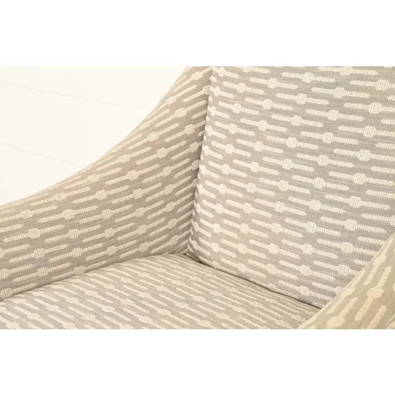 Baker Furniture Style Contemporary Upholstered Barrel Arm Lounge Chair - Image 8
