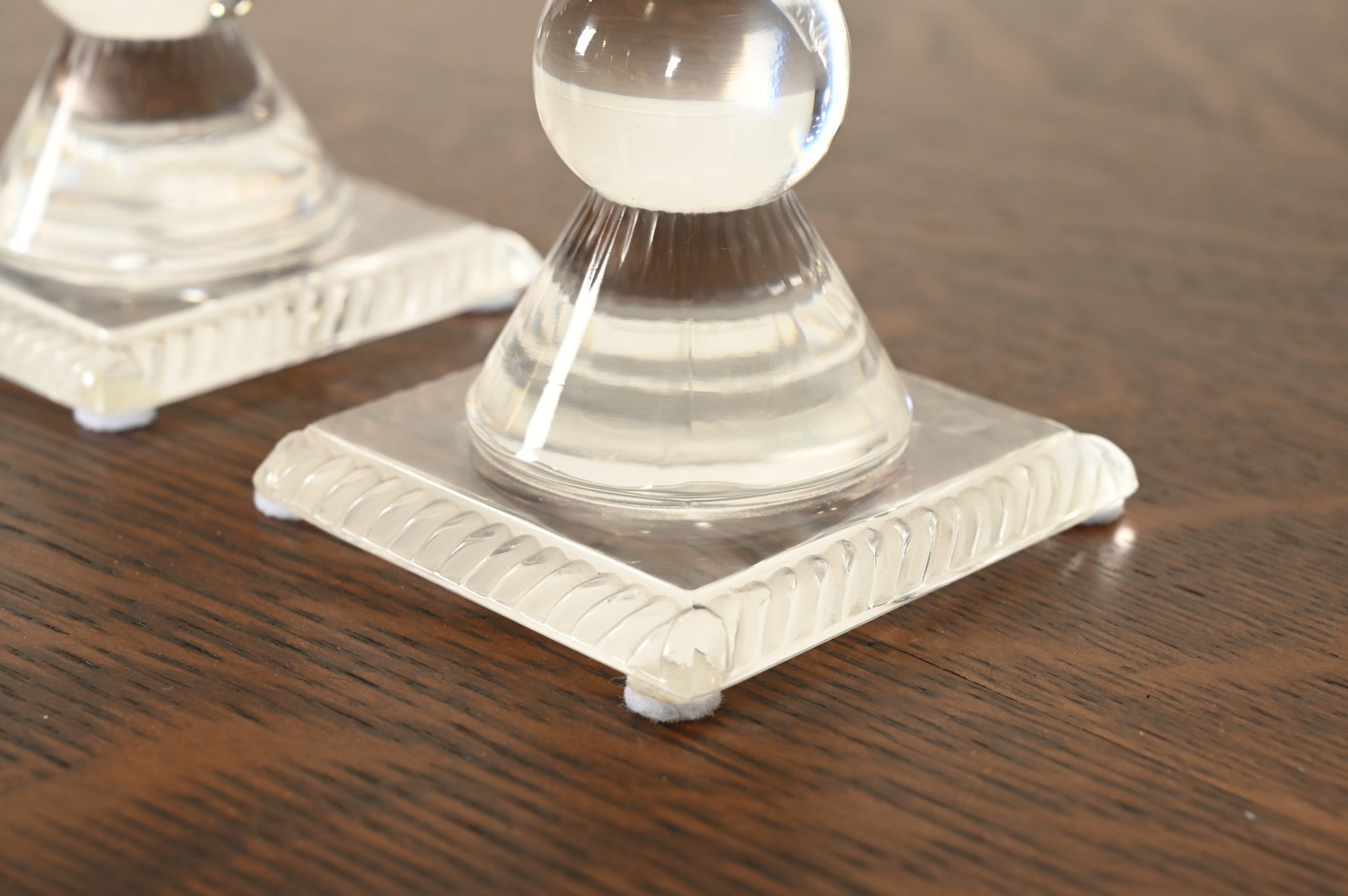 Lalique "Sophie" Art Deco Crystal Candlesticks, Pair - Image 12