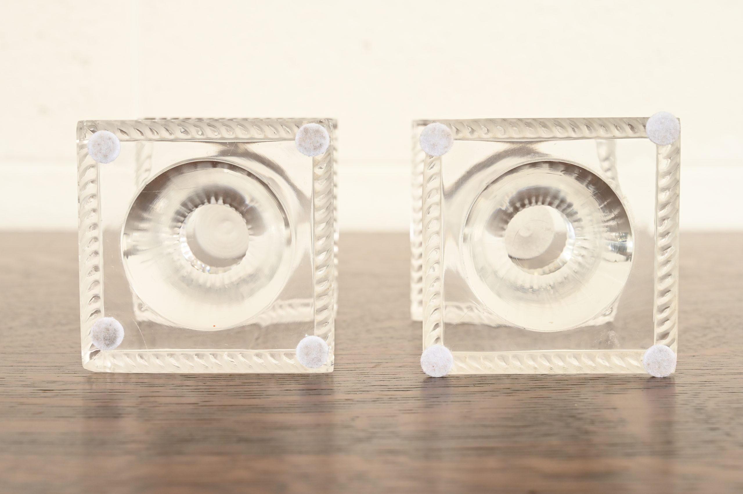 Lalique "Sophie" Art Deco Crystal Candlesticks, Pair - Image 7