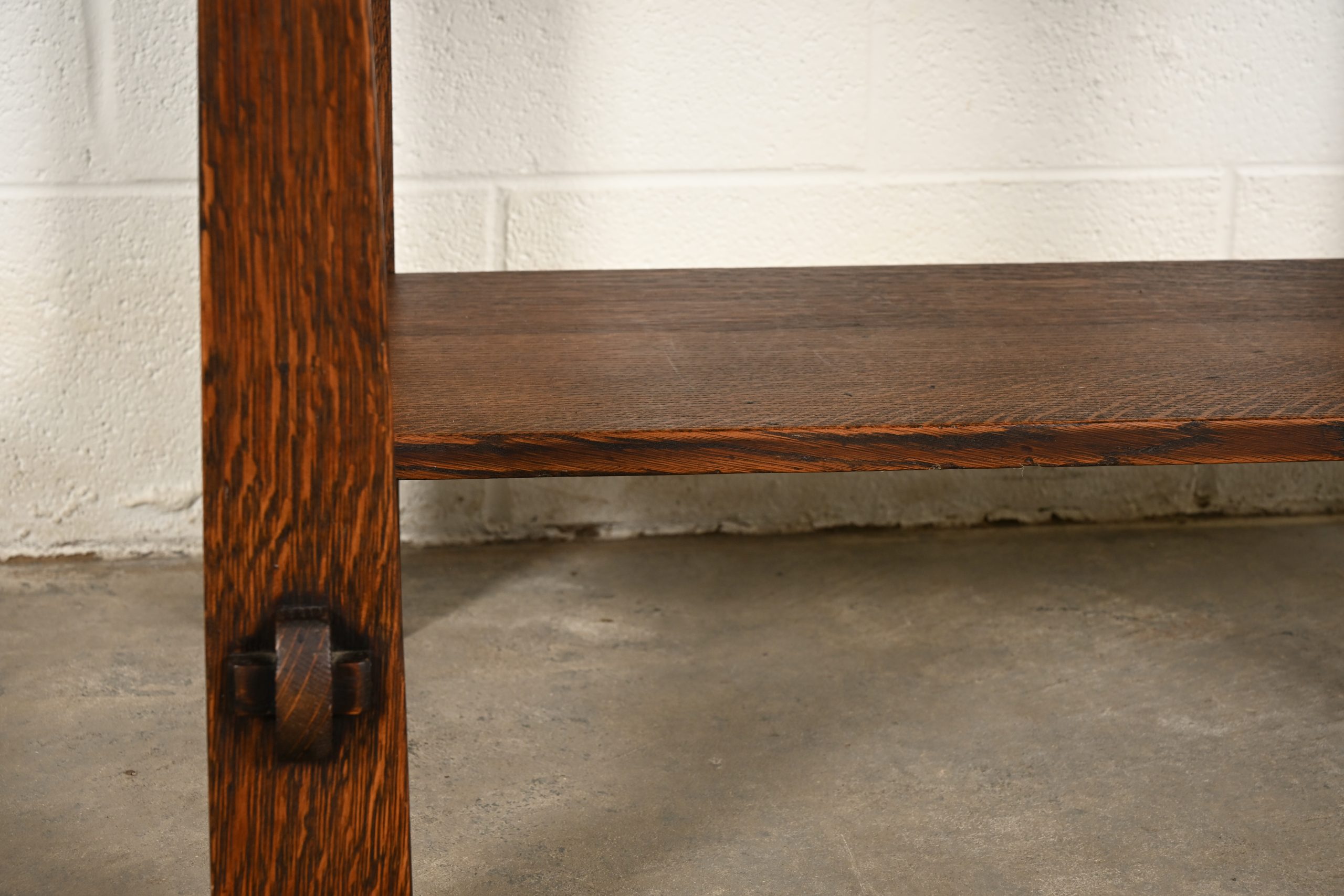 Stickley Brothers Style Antique Mission Oak Arts & Crafts Drop Front Secretary Desk, Circa 1910 - Image 12