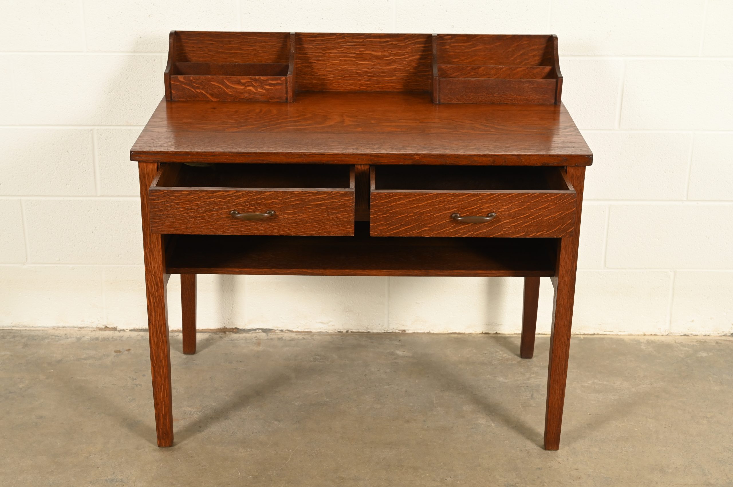 Early Gustav Stickley Mission Oak Arts & Crafts Writing Desk, Circa 1904 - Image 5