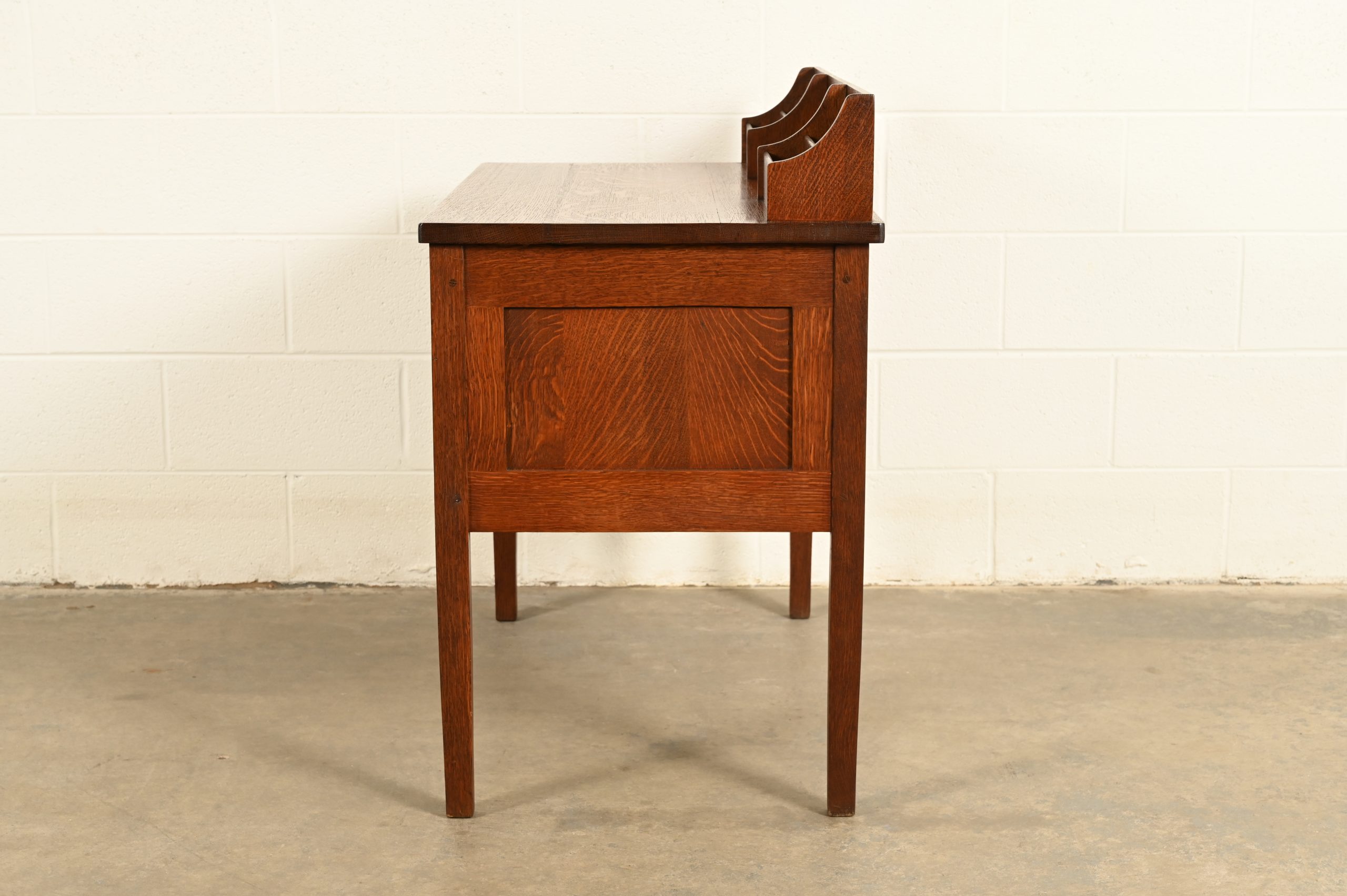 Early Gustav Stickley Mission Oak Arts & Crafts Writing Desk, Circa 1904 - Image 12