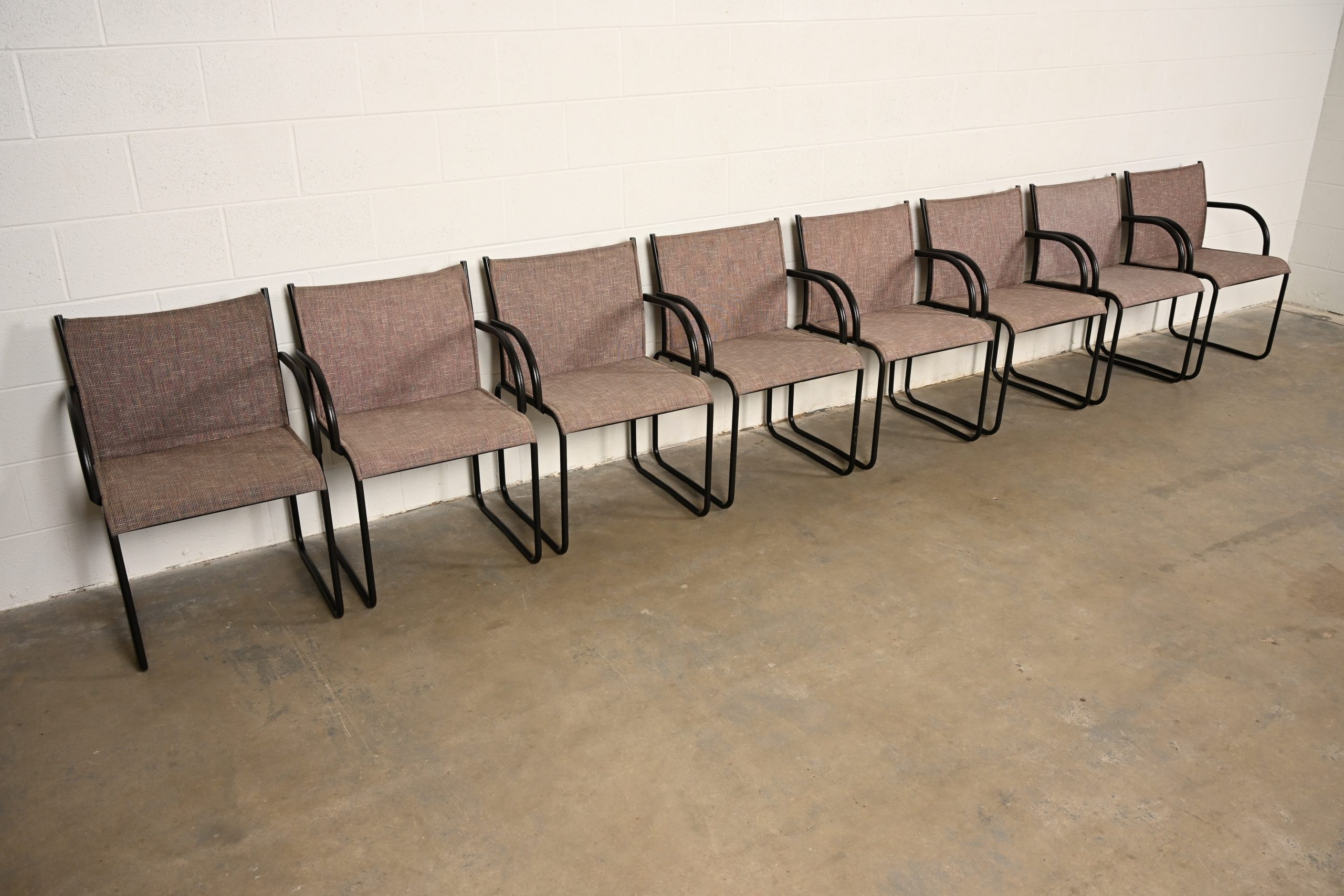 Richard Schultz for Knoll Modern Model 1407 Armchairs, Set of Eight