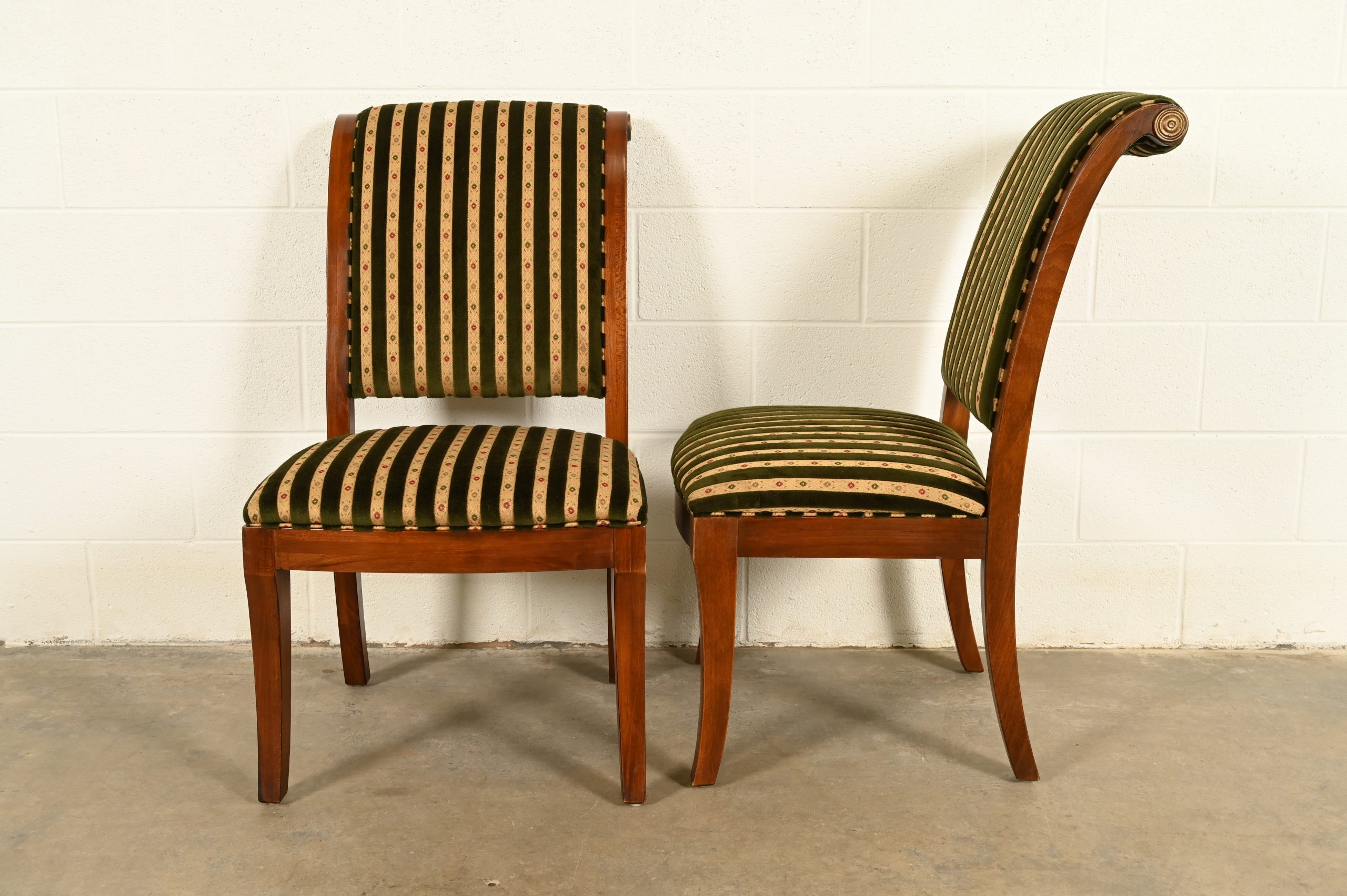 Henredon French Empire Carved Mahogany Dining Chairs, Set of Six - Image 11