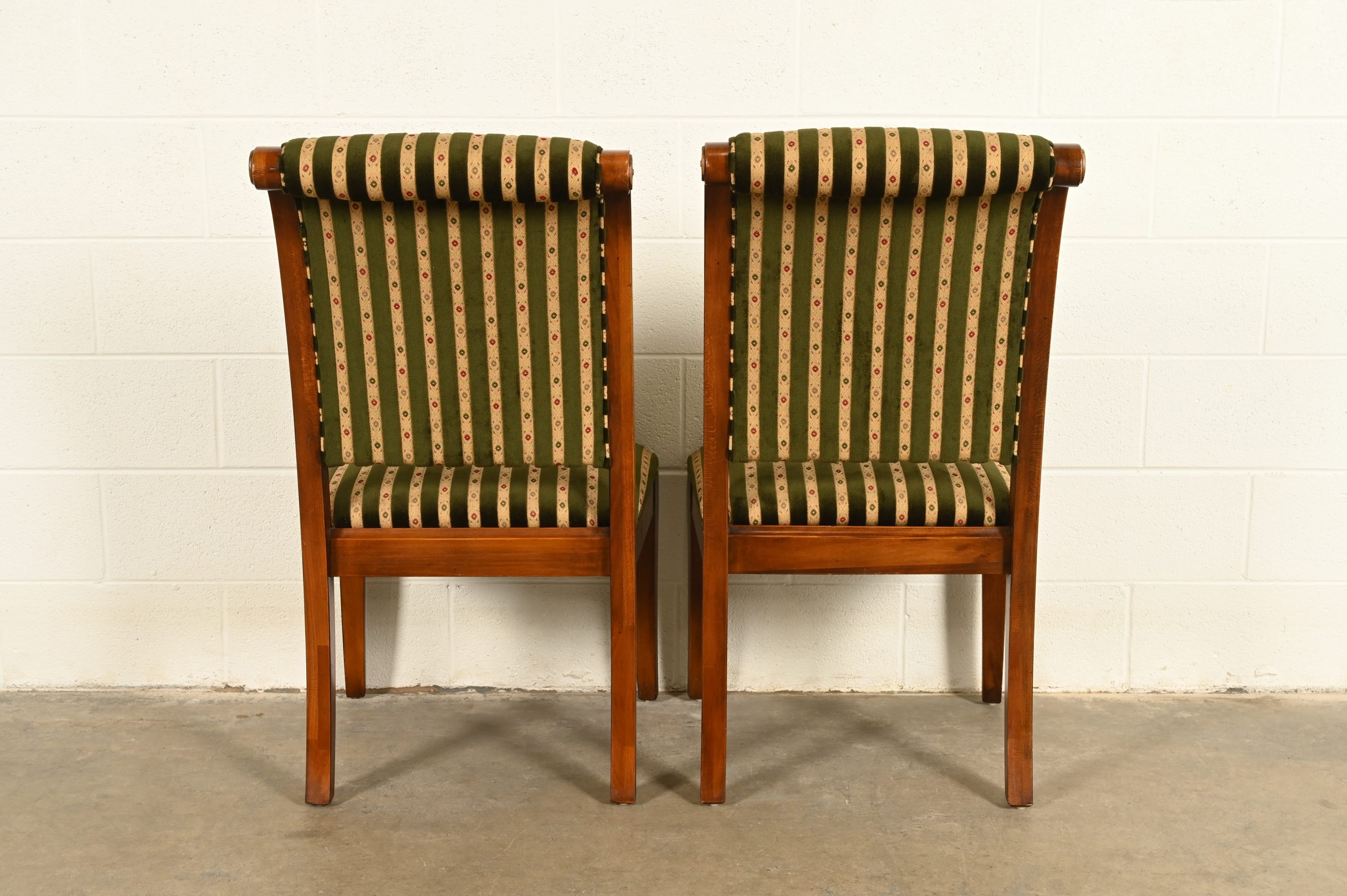 Henredon French Empire Carved Mahogany Dining Chairs, Set of Six - Image 12