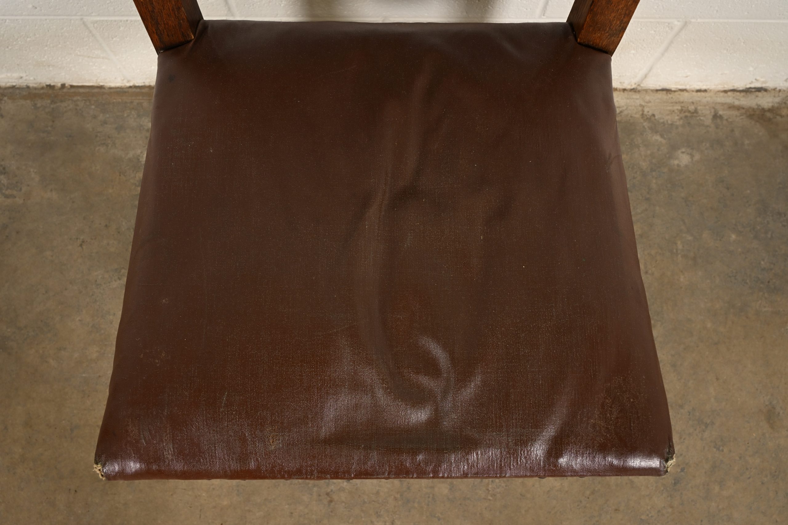 Gustav Stickley Antique Mission Oak Arts & Crafts Ladder Back Side Chair or Dining Chair, Circa 1910 - Image 7