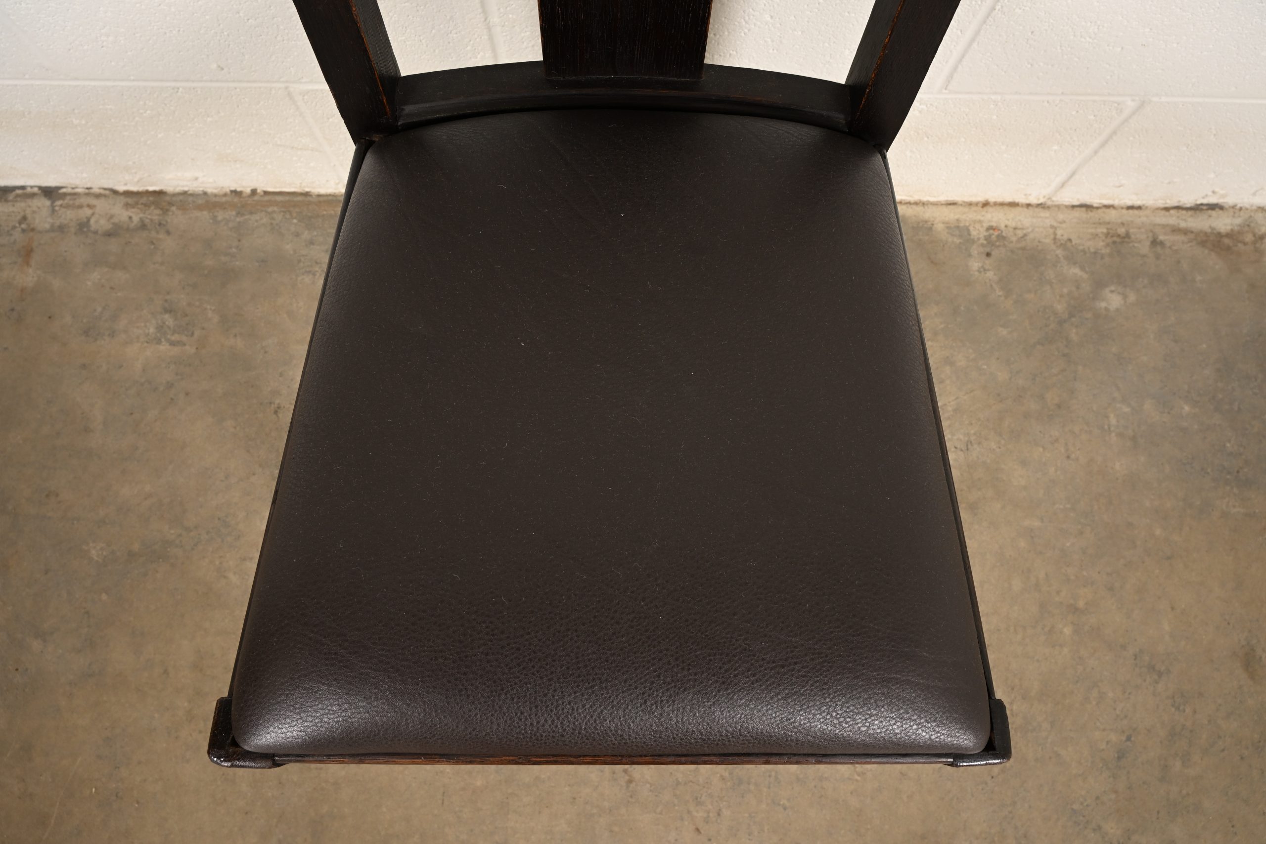 Limbert Antique Mission Oak Arts & Crafts T-Back Side Chair or Dining Chair, Circa 1910 - Image 7