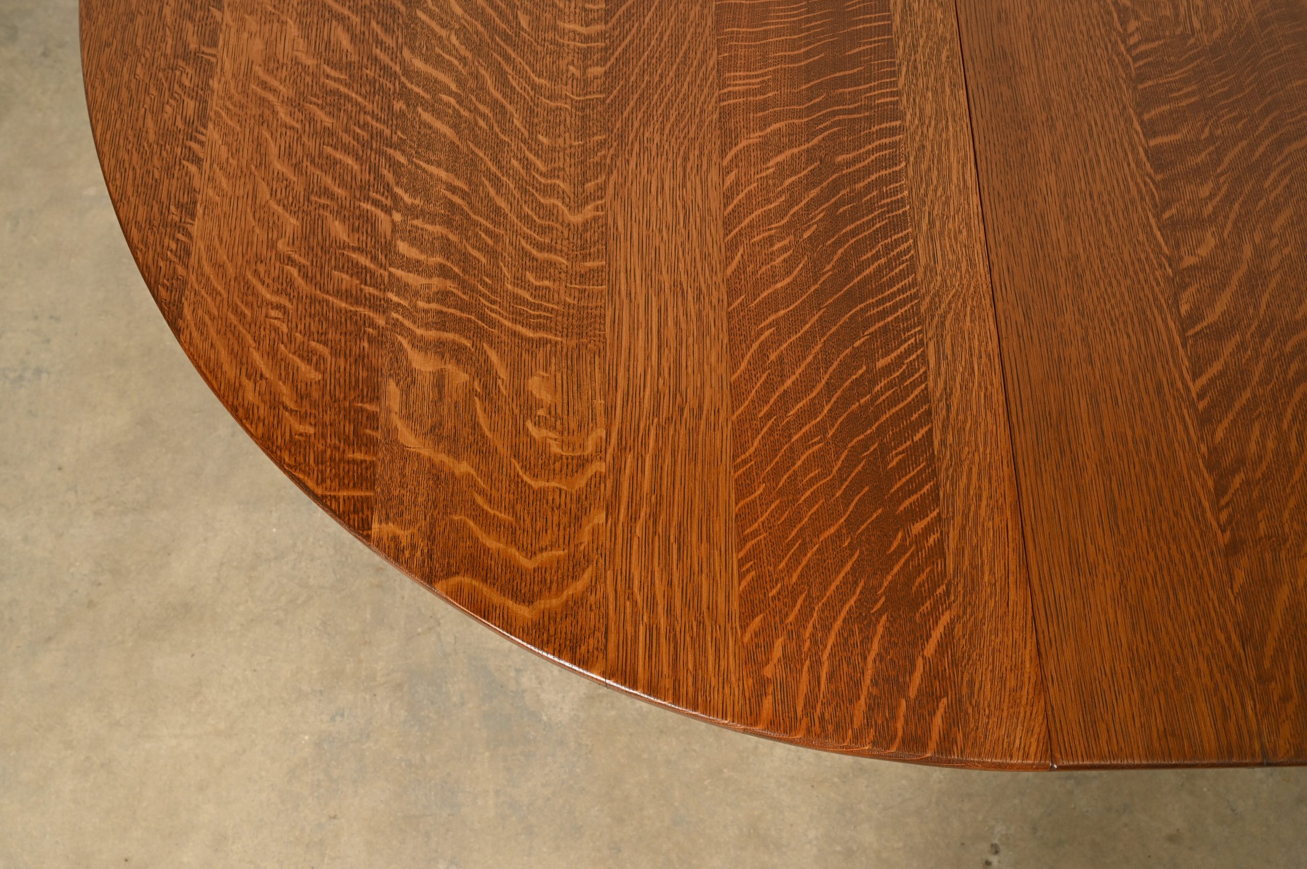 Limbert Antique Mission Oak Arts & Crafts Five-Leg Extension Dining Table, Newly Refinished - Image 10