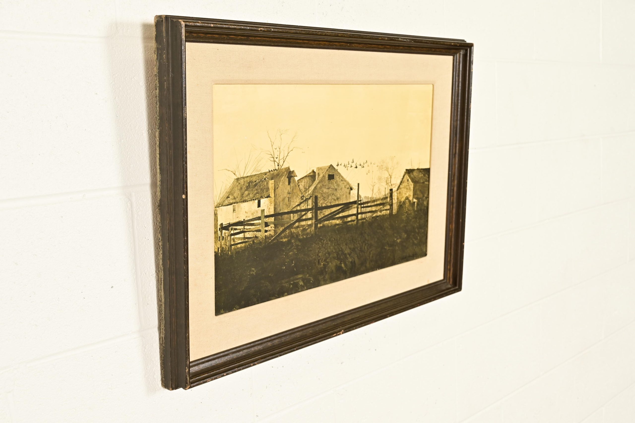 Andrew Wyeth "The Mill" Original Framed Lithograph, Circa 1970s - Image 4
