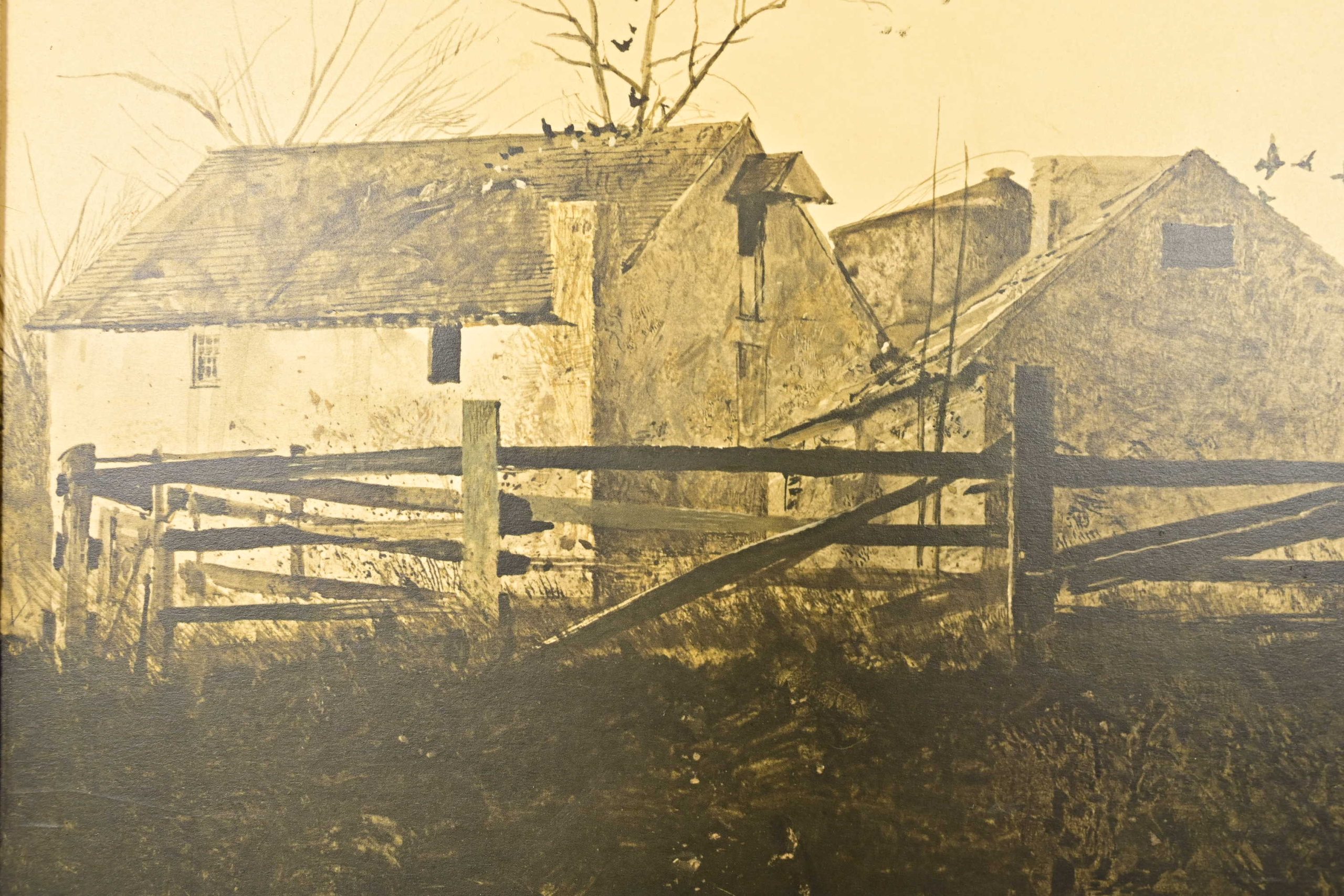 Andrew Wyeth "The Mill" Original Framed Lithograph, Circa 1970s - Image 5